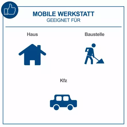 TW1100 - Servante d'atelier 775 x 470 x 975 mm - Inclus 70 Outils