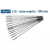 Kit de 12 lames de scie à chantourner 130 mm sans ergots - 16 ou 20 dents - 1