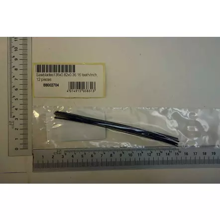 Kit de 12 lames de scie à chantourner 130 mm sans ergots - 16 ou 20 dents