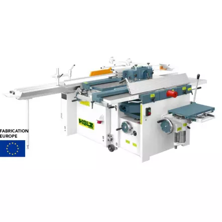 HOLZPROFI - Combinée 6 opérations professionnelles avec chariot alu ras de lame - COMB410PRO