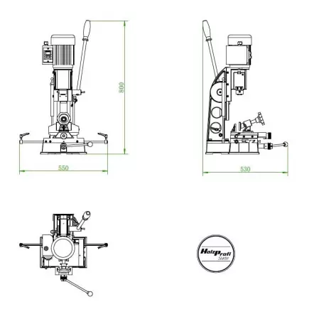 MS1640-MONO - Mortaiseuse à bédane carré - Profondeur de mortaisage 76mm - 370 W