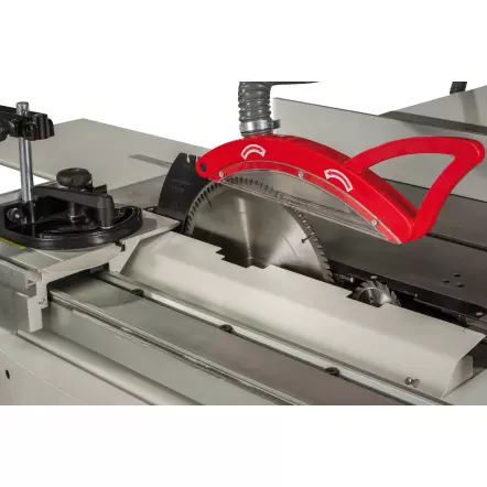 JET - JTSS-1600 Scie Circulaire à Format Professionnelle avec inciseur Table 1600x270mm 230V/2.4kW ou 400V/3.0kW