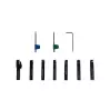 HS-DM10 - Coffret de 7 outils de tournage à plaquettes section 10 mm - 3