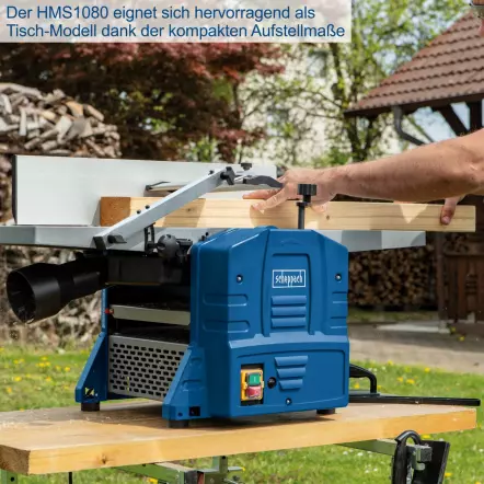 HMS1080 - Dégauchisseuse-Raboteuse - 1500 W - Largeur 254 mm