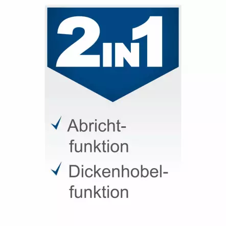 HMS1250 - Dégauchisseuse-Raboteuse largeur de passe 305 mm - Puissance 1800 W