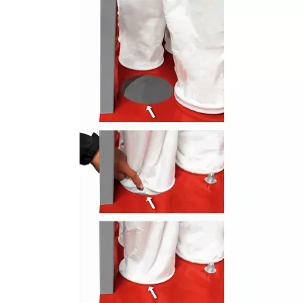 ABS4500MF - Aspirateur industriel à copeaux 4500 m3/h - 370 Litres - 230 V