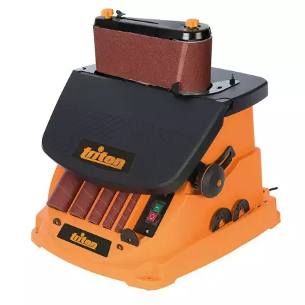 TRITON - TSPST450 - Ponceuse Oscillante à Bande et à Cylindre - Bande 100 x 610mm - Manchons 13 à 51 mm