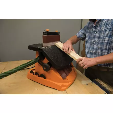 TRITON - TSPST450 - Ponceuse Oscillante à Bande et à Cylindre - Bande 100 x 610mm - Manchons 13 à 51 mm