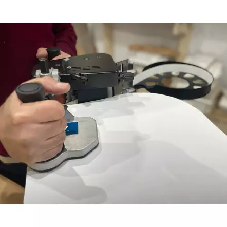 PEB250+ EVOLUTION - Plaqueuse de chants portative à bac à colle 830 W 120-200°c - Hauteur du chant 10 - 62 mm