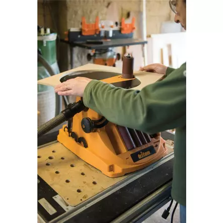 TRITON - TSPST450 - Ponceuse Oscillante à Bande et à Cylindre - Bande 100 x 610mm - Manchons 13 à 51 mm