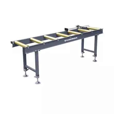 Convoyeur à 7 rouleaux 2000 mm avec mesure - Largeur 450 mm - Charge 900 Kg