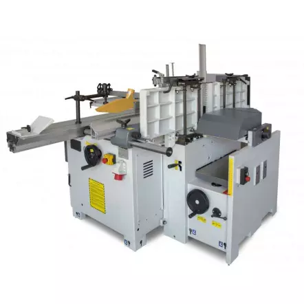 COMB320E - Combinée 5 Opérations - Largeur Dégau 320 mm - Avec chariot Aluminium Ras de lame