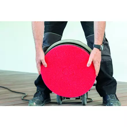 Disque (Pad) Rouge pour les surfaces rugueuses - ø406 x 20 mm (5 pièces)