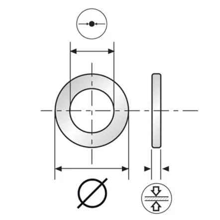 Bague de réduction d'alésage crantée pour lame de scie circulaire