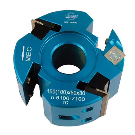 Porte-outils à profiler et à feuillurer double entraxe - HT 50 mm ( pour fers universel et Zak entraxe : 24 et 30 ) - Leman