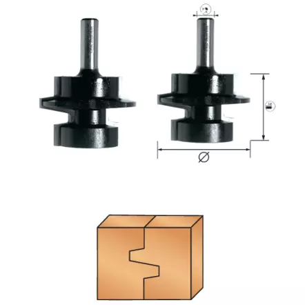 Mèche pour bouvetage à plat