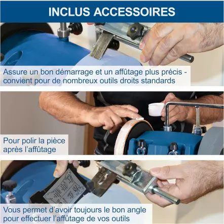 Pack Affûteuse TIGER 2500 + KIT 1 OFFERT : Dispositifs V-40, V-120, V-160