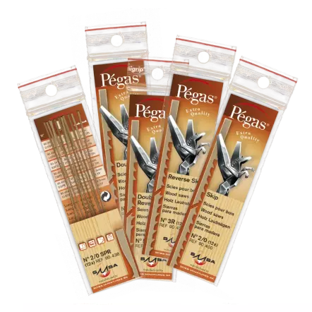 Lames de Scie à Chantourner sans ergots 130 mm - Lots de 12 unités