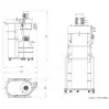 HOLZPROFI MAKER - AC150 - Système d'Aspiration Cyclone Double Filtration 150L / 1350 m3 / heure - 230 V / 1500 W (2CV) - 4