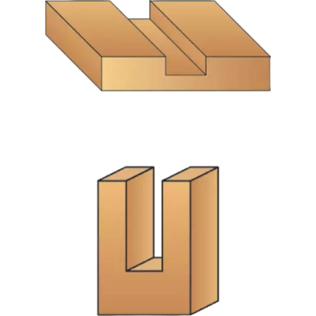 Mèche à rainer à droite (différents diamètres disponibles)