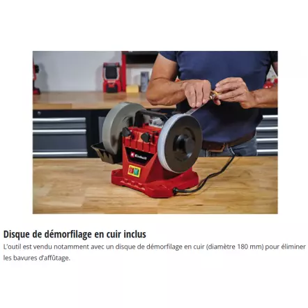 TC-WG 200 - Affûteuse à eau Meule 200 x 40 mm et accessoires - Puissance 125 W