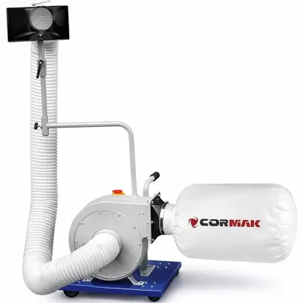 FM230DBK - Aspirateur pour Tour à Bois 1000 m3/heure - 56 Litres - 230 V