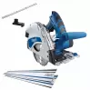 PL55 - Scie plongeante 1200 W (2 x rails 700 mm, 1 lame Ø 160mm 24 dents + accessoires) - 1