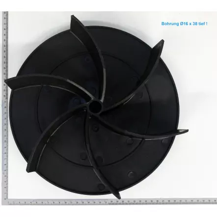 Turbine en résine diamètre 295 mm pour Aspirateurs à Copeaux Kity et Scheppach