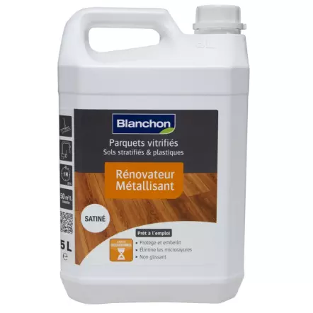 Rénovateur Métallisant Satiné et Mat - Protège et embellit les parquets vitrifiés - 1L ou 5L