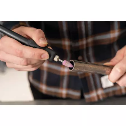 HG35 - Touret double avec arbre flexible - 2 meules ø75x20 mm + coffret 103 Accessoires !