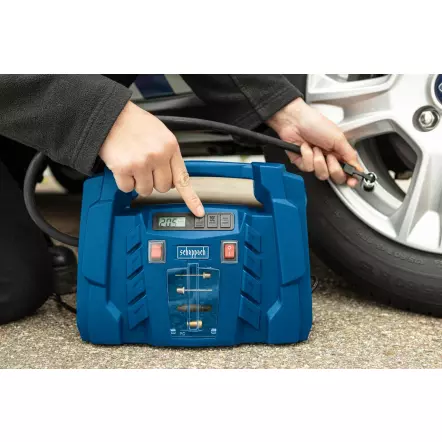 AIR FORCE 5 - Compresseur portatif 12V/230V Pression 8 bar max. + kit d'accessoires 5 pcs