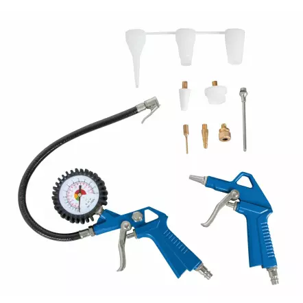 AIR CASE - Compresseur portatif 2L 1100W Pression 8 bar max. + 12 accessoires !