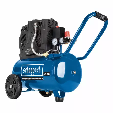 HC25Si - Compresseur ultra-silencieux - Puissance : 1 100 W Pression de service : 8 bars - Capacité : 24 L