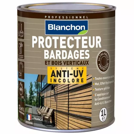 Protecteur Bardages et bois verticaux Anti-UV incolore - 1L - 5L - 20L