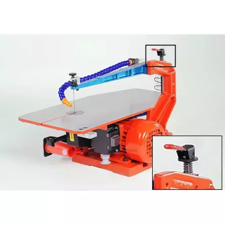 HEGNER - MULTICUT-1 E Scie à chantourner avec Variateur - Col de cygne 365 mm - 230V 100W 400-1400 tr/min.