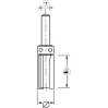 Mèche d'affleureuse droite ø12,7 mm + guide supérieur HM - 3