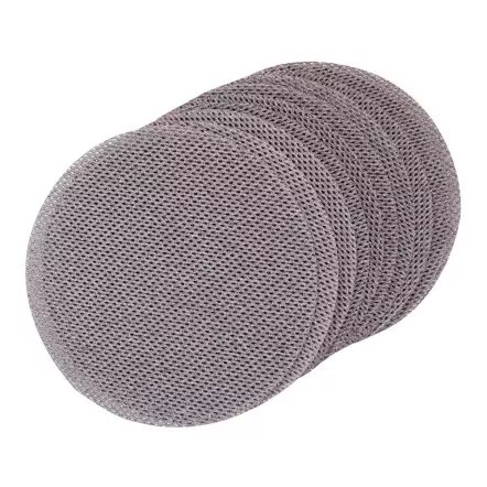 TRITON - Lot de 10 Disques Abrasifs Treillis Auto-agrippants 150 mm - Grain 100 ou 240