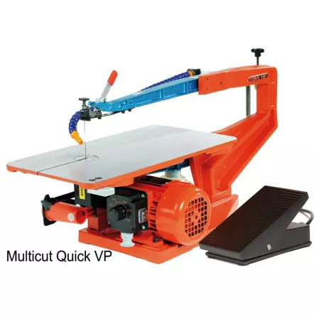 HEGNER - MULTICUT-QUICK VP avec Variateur au Pied - Col de Cygne 560 mm - 230V 100W 400 à 1400 tr/min.