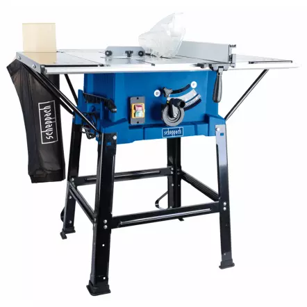SCHEPPACH - HS110 - Scie Circulaire sur Table - Hauteur de coupe 83 mm - 2ème lame + 3 rallonges de tables OFFERTS