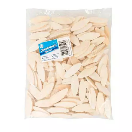 SILVERLINE - Sachet de 200 Lamelles en Bois pour fraiseuses - Différentes dimensions disponibles