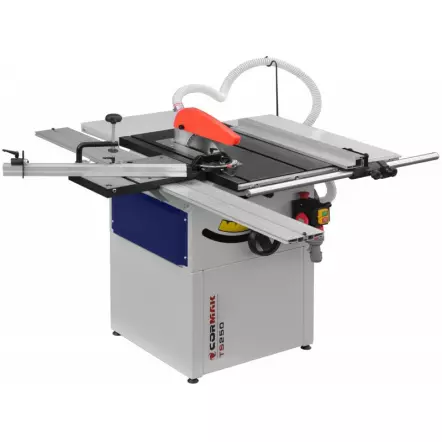TS250 - Scie sur table Circulaire avec Chariot 1500 mm et rallonges doubles - Hauteur de coupe 80 mm