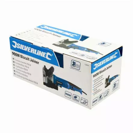 SILVERLINE - Fraiseuse Lamelleuse Lamello 900 W - Profondeur de coupe 19 mm
