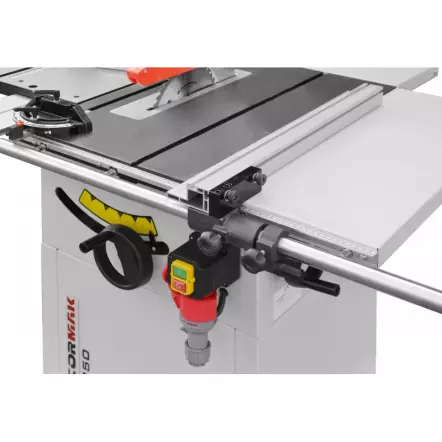 TS250 - Scie sur table Circulaire avec Chariot 1500 mm et rallonges doubles - Hauteur de coupe 80 mm