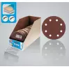 LEMAN - 8 DISQUES VELCRO 8 OU 6 TROUS ø115 | 125 | 150 MM GR40 | 80 | 120 - 1