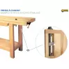 ÉTABLIS FRANÇOIS - ESCV Établis Sculpteur / Luthier avec presse avant verticale VE24 - 7