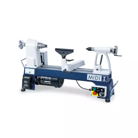 DRECHSELMEISTER - MIDI 1 - Mini Tour à Bois 400 mm avec variateur de fréquence - 230 V - 735 W
