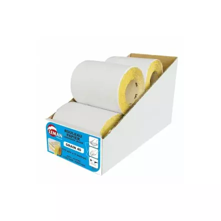 Lots de 5 rouleaux papier corindon jaune semi-vrac