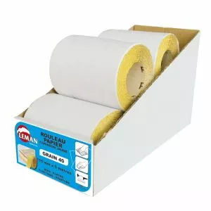 LEMAN 50 feuilles papiers abrasifs corindon - ORANGE PO