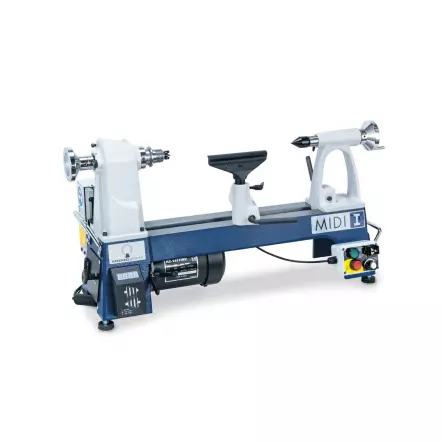 DRECHSELMEISTER - MIDI 1 - Mini Tour à Bois 400 mm avec variateur de fréquence - 230 V - 735 W