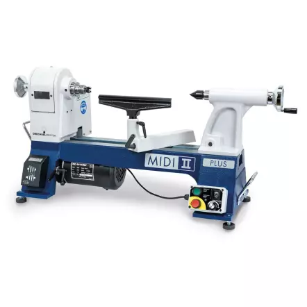 DRECHSELMEISTER - MIDI 2 PLUS - Mini Tour à Bois massif d'établi 400 mm avec convertisseur de fréquence